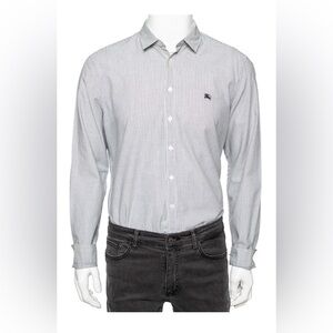 *Authentic* Men’s Burberry Brit Casual Pinstripe Shirt Sz XXL
